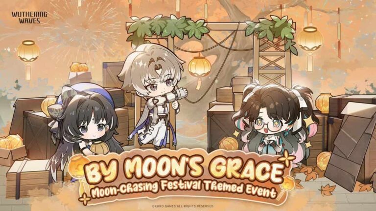 Wuthering Waves promo image of the moon festival with chibi characters