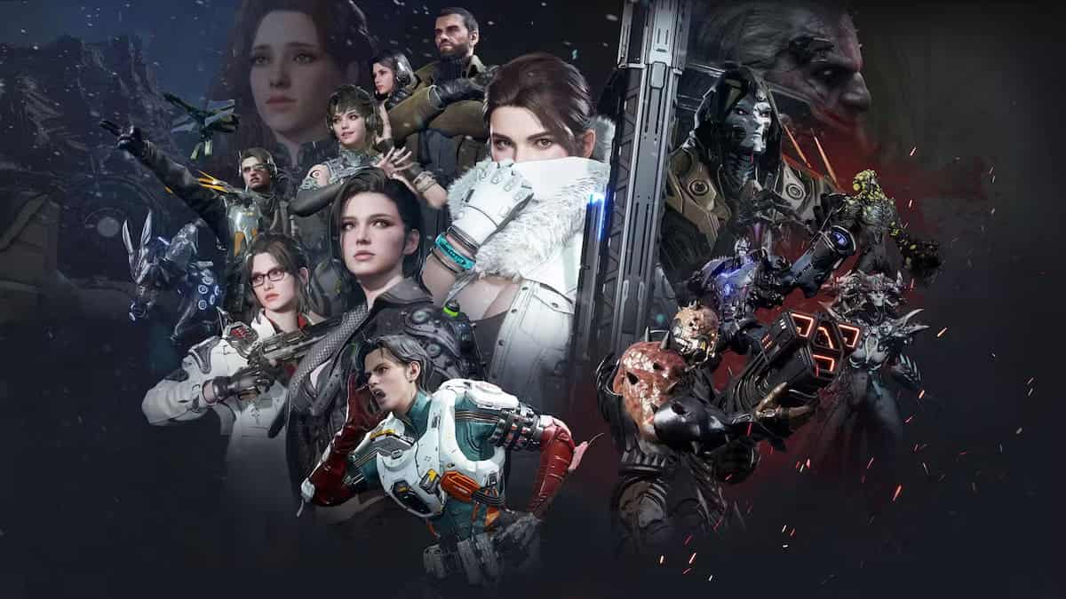 The First Descendant keyart for season 1 showing a bunch of characters