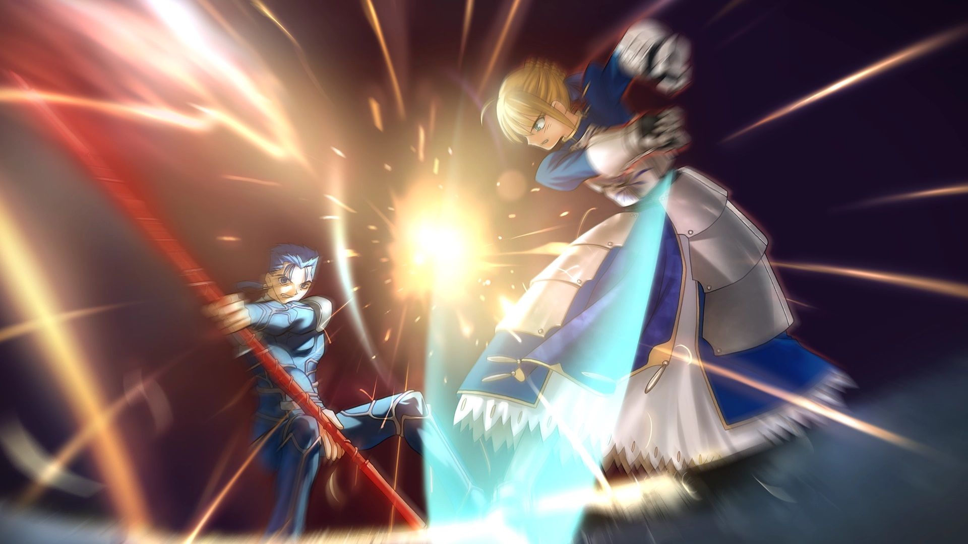 Fate/stay night REMASTERISÉ Sabre contre Lancer.