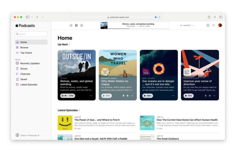 Apple Podcasts dispose désormais d’une interface Web utile pour parcourir et écouter des émissions