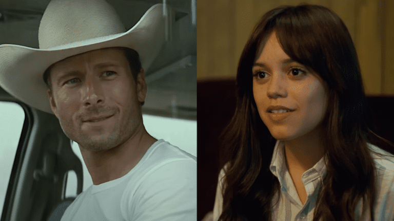 Glen Powell in Twisters/ Jenna Ortega in Miller