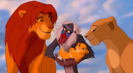 The main characters in The Lion King.