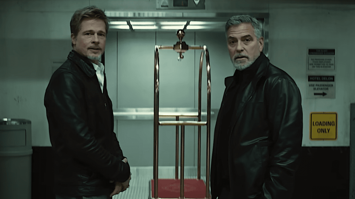 Brad Pitt and George Clooney in Wolfs