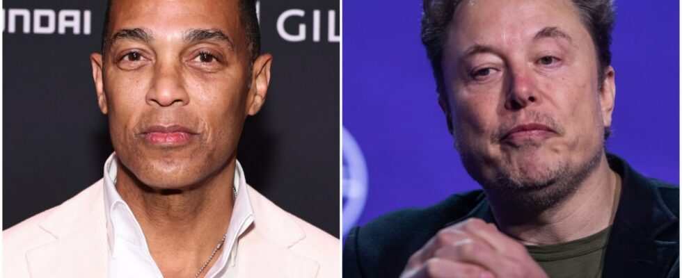 Don Lemon poursuit Elon Musk et X, alléguant une fraude et une rupture de contrat suite à l'annulation d'un contrat de contenu Plus de Variety Les plus populaires À lire absolument Inscrivez-vous aux newsletters de Variety Plus de nos marques