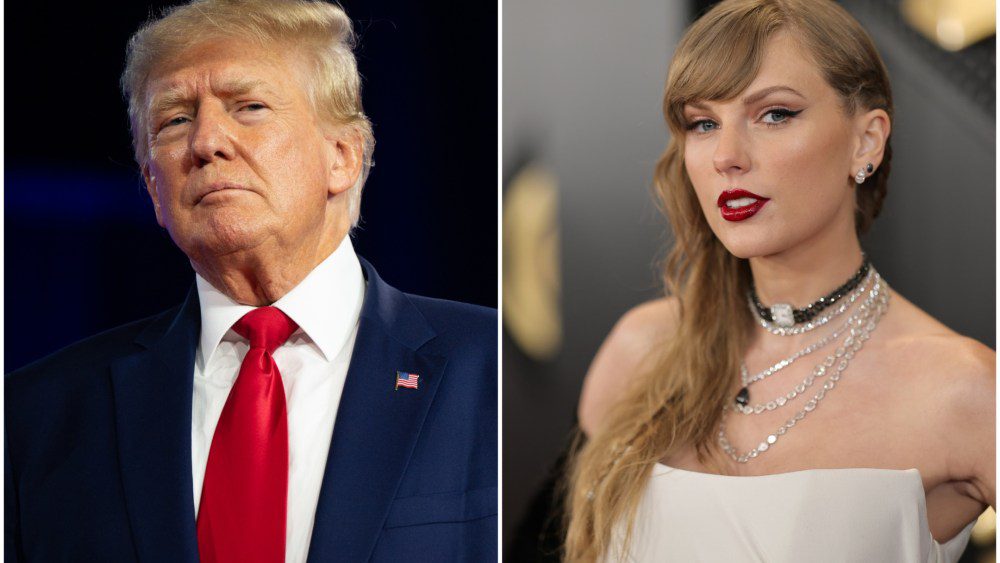 Donald Trump n'a pas peur que Taylor Swift le poursuive en justice pour un faux message de soutien avec des images IA : « Quelqu'un d'autre les a générées » Plus de Variety Les plus populaires À lire absolument Inscrivez-vous aux newsletters de Variety Plus de nos marques
	
	
