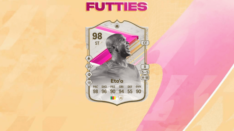 An image of Eto'o FUTTIES Icon SBC solutions in EA FC 24