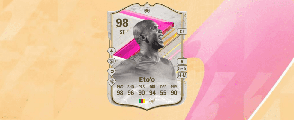 An image of Eto'o FUTTIES Icon SBC solutions in EA FC 24