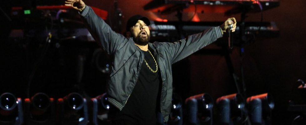 Eminem interprète « Houdini » et « Lose Yourself » lors du match de boxe Crawford contre Madrimov au stade BMO de Los Angeles Plus de Variety Les plus populaires À lire absolument Inscrivez-vous aux bulletins d'information de Variety Plus de nos marques