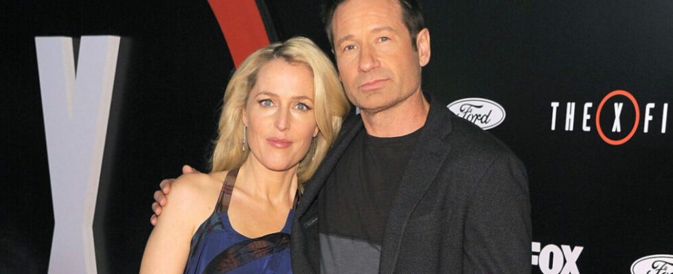 Actress Gillian Anderson and actor David Duchovny attend the premiere of Fox