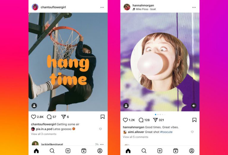 Instagram vous permet d’ajouter du texte sur des photos et de superposer des images pour les publications en grille