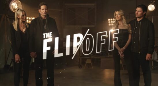 Tarek El Moussa, Heather Rae El Moussa, Christina Hall and Josh Hall in early promo for HGTV's The Flip/Off