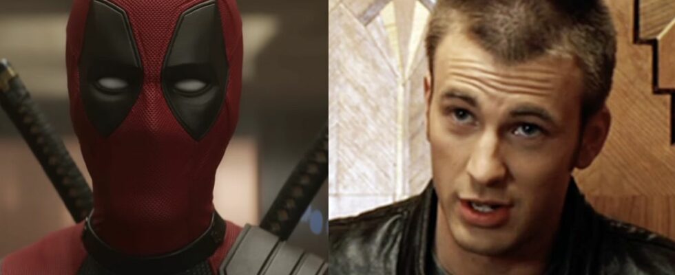 The Merc with the Mouth starring in Deadpool & Wolverine, Chris Evans as Johnny Storm in Fantastic Four (2005)