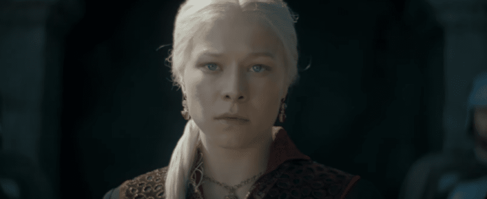 Princess Rhaenyra Targaryen screenshot from House of the Dragon trailer