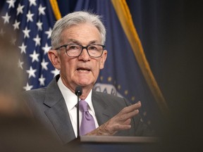 Le président de la Réserve fédérale américaine, Jerome Powell, s'exprime lors d'une conférence de presse après une réunion du Comité fédéral de l'open market à la Réserve fédérale à Washington, DC, le 31 juillet 2024.