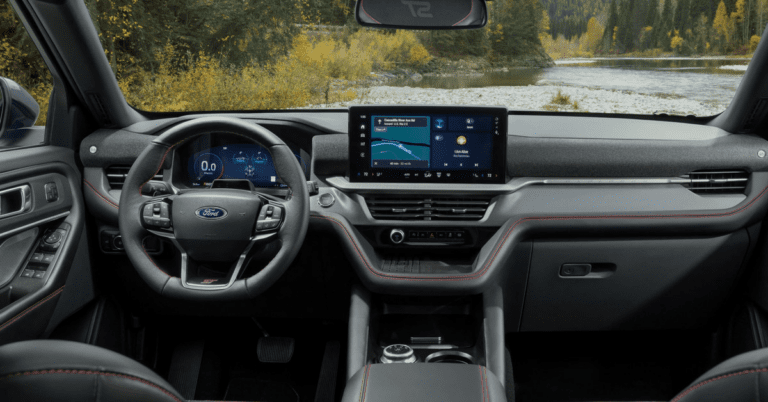 L’Explorer 2025 est le premier Ford à bénéficier du nouveau système d’infodivertissement fonctionnant sous Android