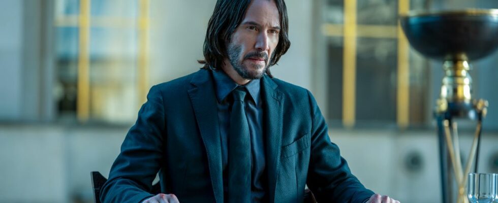 Keanu Reeves as John Wick in John Wick: Chapter 4