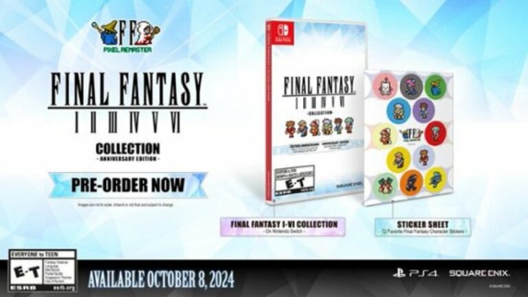 La série Final Fantasy Pixel Remaster sera disponible en deuxième édition en version physique, précommande disponible dès maintenant
