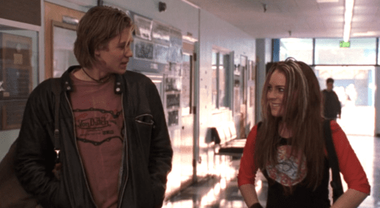 Chad Michael Murray and Lindsay Lohan walking together in Freaky Friday