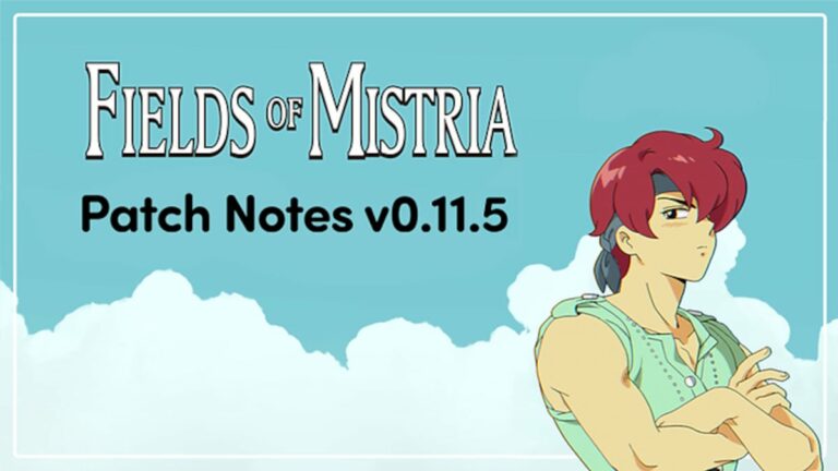 Fields of Mistria v0.11.5 patch notes art