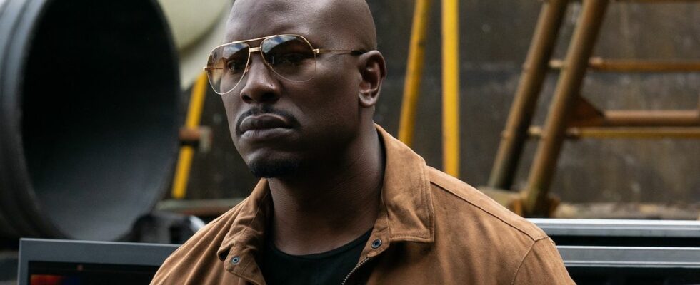 Tyrese Gibson wearing sunglasses in F9