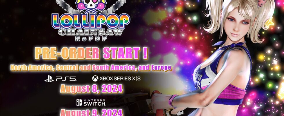 Les précommandes de Lollipop Chainsaw RePOP ouvriront le 8 août pour PS5 et Xbox Series, le 9 août pour Switch