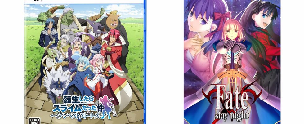 Les sorties de jeux japonais de la semaine : That Time I Got Reincarnated as a Slime, ISEKAI Chronicles, Fate/stay night REMASTERED, et bien d'autres