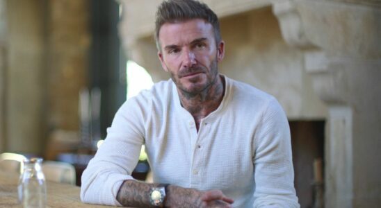 David Beckham gives an interview for the Netflix docuseries Beckham.