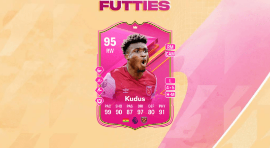 An image of Kudus FUTTIES objective in EA FC 24