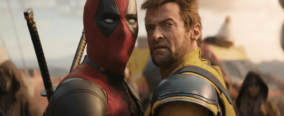 Deadpool and Wolverine looking into the distance