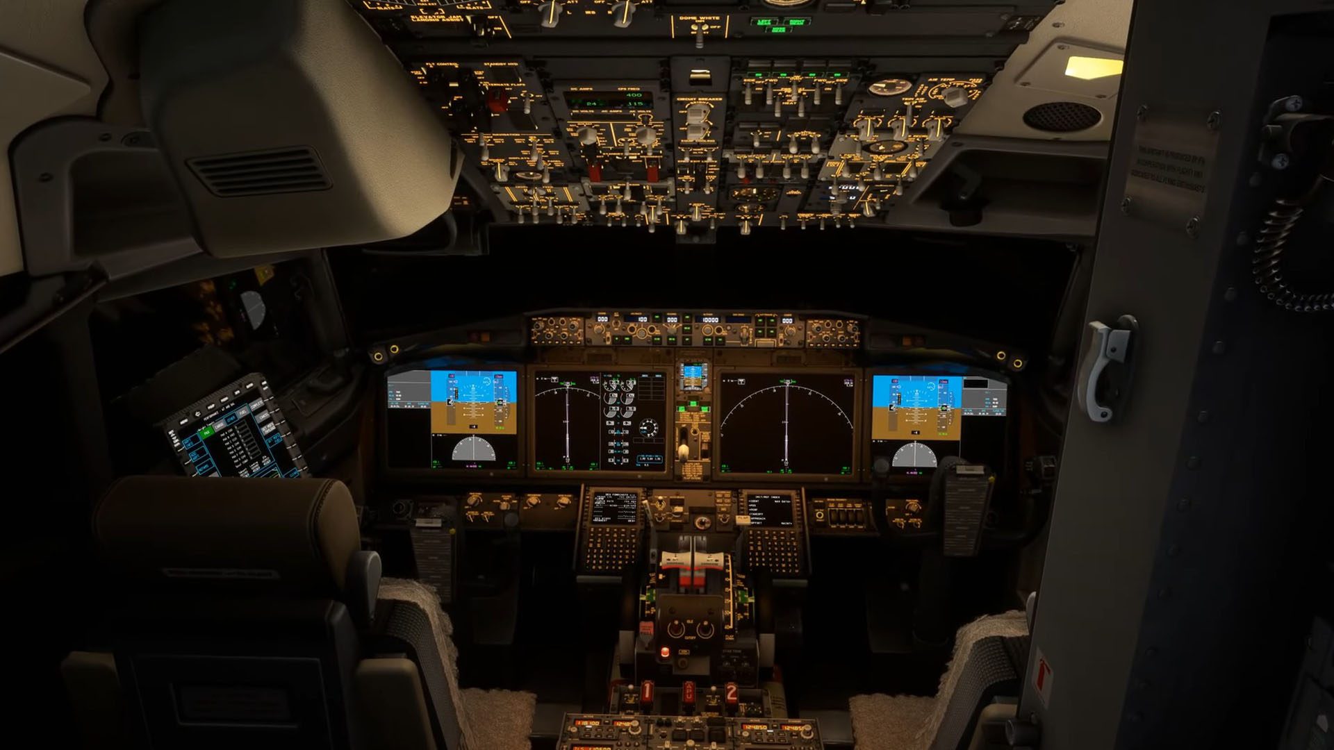 Présentation du poste de pilotage et de la cabine du Boeing 737 MAX de Microsoft Flight Simulator
