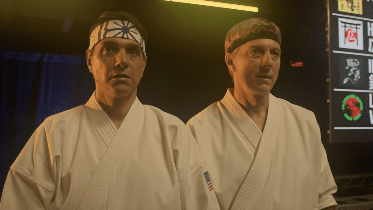 Ralph Macchio and William Zabka in Cobra Kai