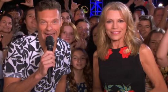 Vanna White makes a guest appearance on American Idol alongside host Ryan Seacrest.