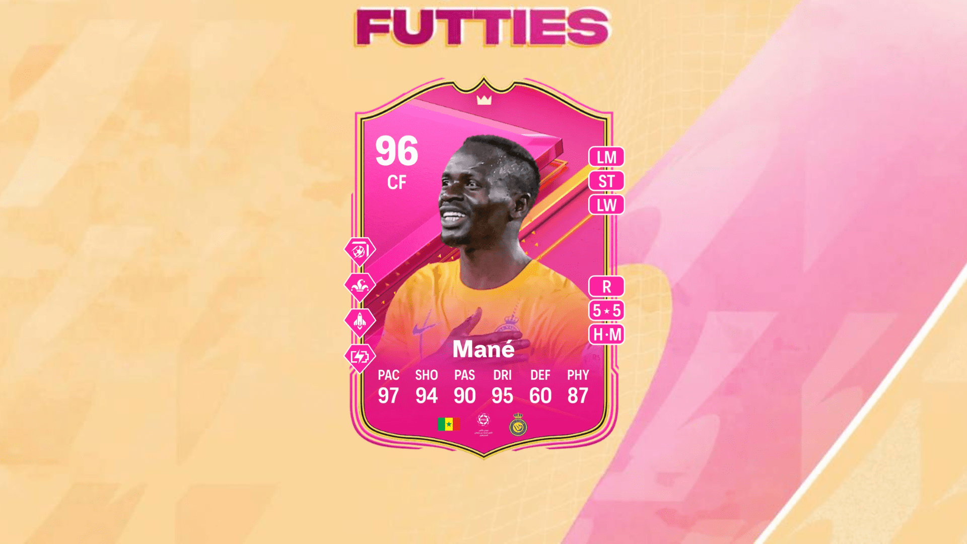 An image of Sadio Mane FUTTIES SBC solutions in EA FC 24