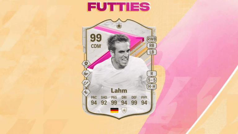 An image of Lahm FUTTIES Icon SBC solutions in EA FC 24