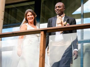 La princesse Martha Louise de Norvège et Durek Verrett arrivent à leur fête de mariage à l'hôtel Unio à Geiranger le 31 août 2024.