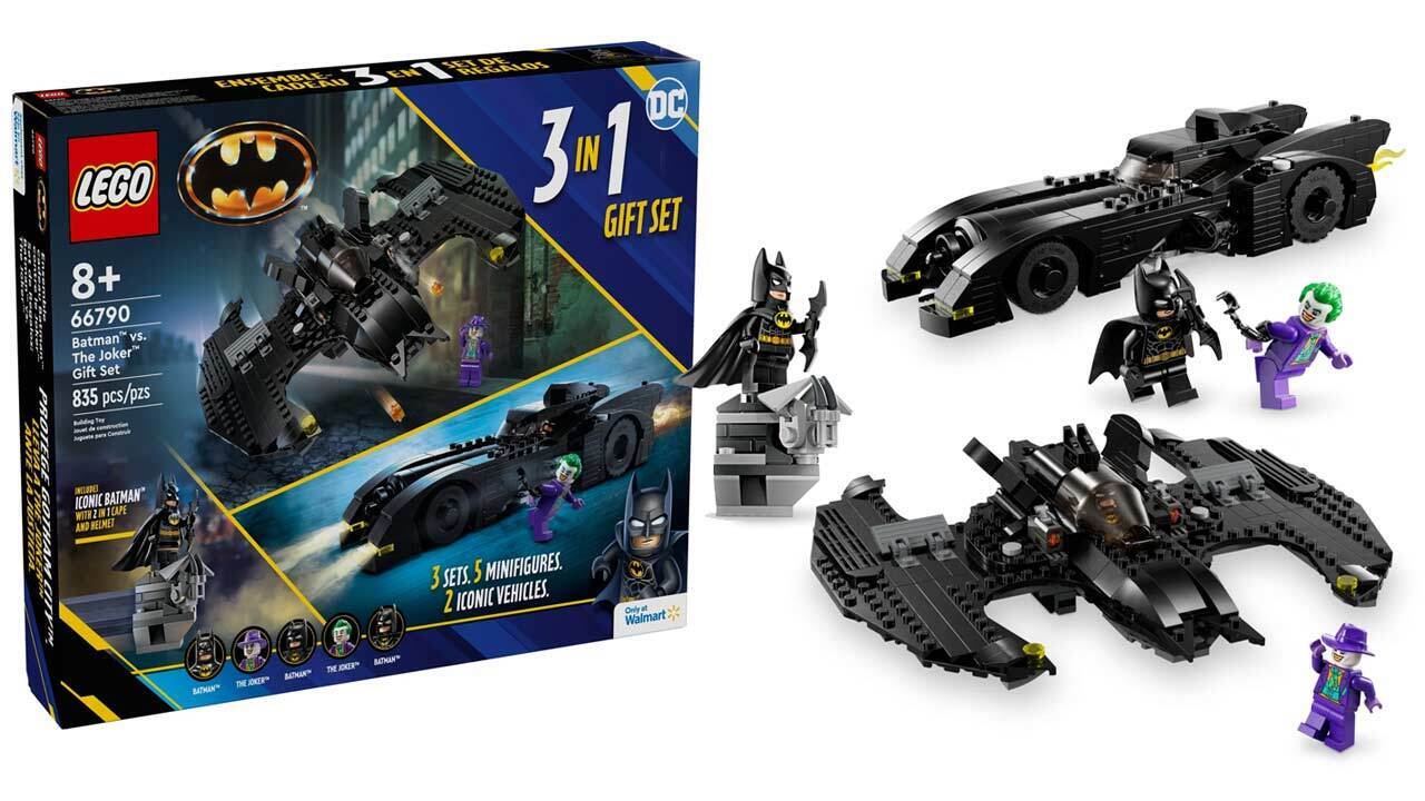 Le coffret cadeau Lego DC Batman 3 en 1 comprend la Batmobile et deux autres ensembles pour 50 $.