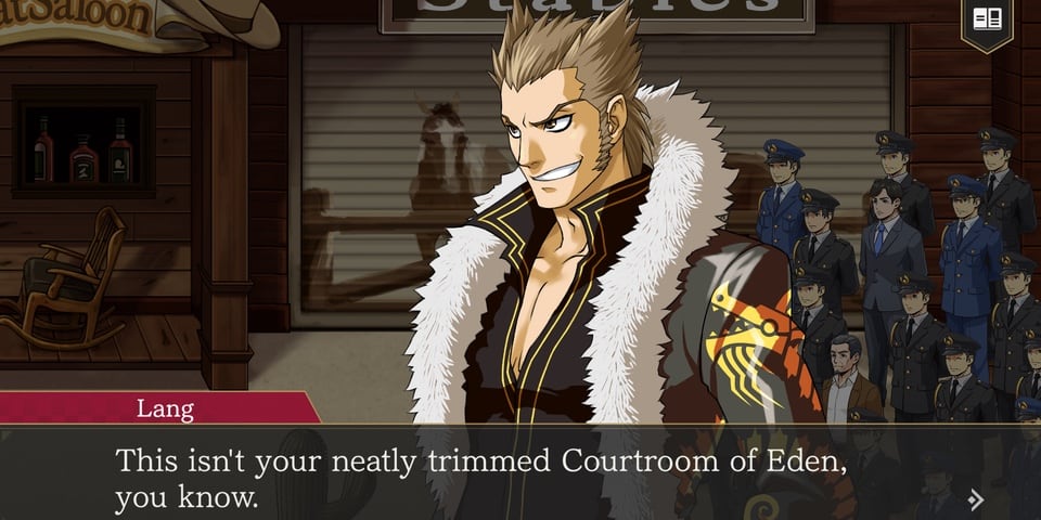 Dialogue sur la collecte des enquêtes d'Ace Attorney