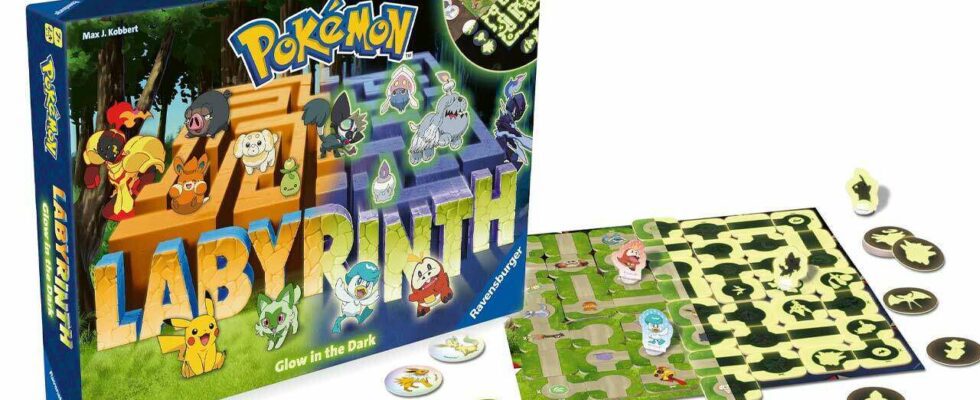 Le célèbre jeu de société Pokémon Labyrinth bénéficie d'une édition phosphorescente