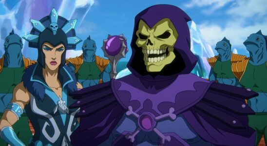 Evil-Lyn and Skeletor with Aquaticans in Masters of the Universe: Revelation