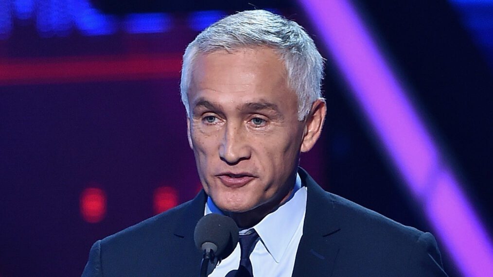 News anchor Jorge Ramos speaks onstage at Univision