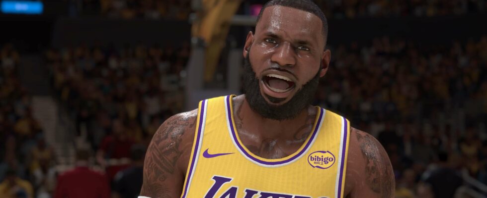 An image of LeBron James in NBA 2K25