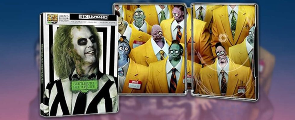 L'édition Steelbook Beetlejuice 4K de Beetlejuice brille dans le noir