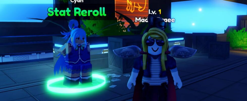 Roblox Anime Vanguards stat and trait reroll guide