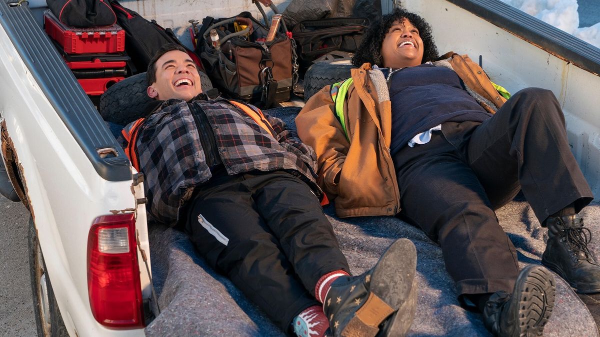 Left to right: Conrad Ricamora and Natasha Rothwell as best friends Rory and Mel in Hulu&#039;s new comedy series How to Die Alone