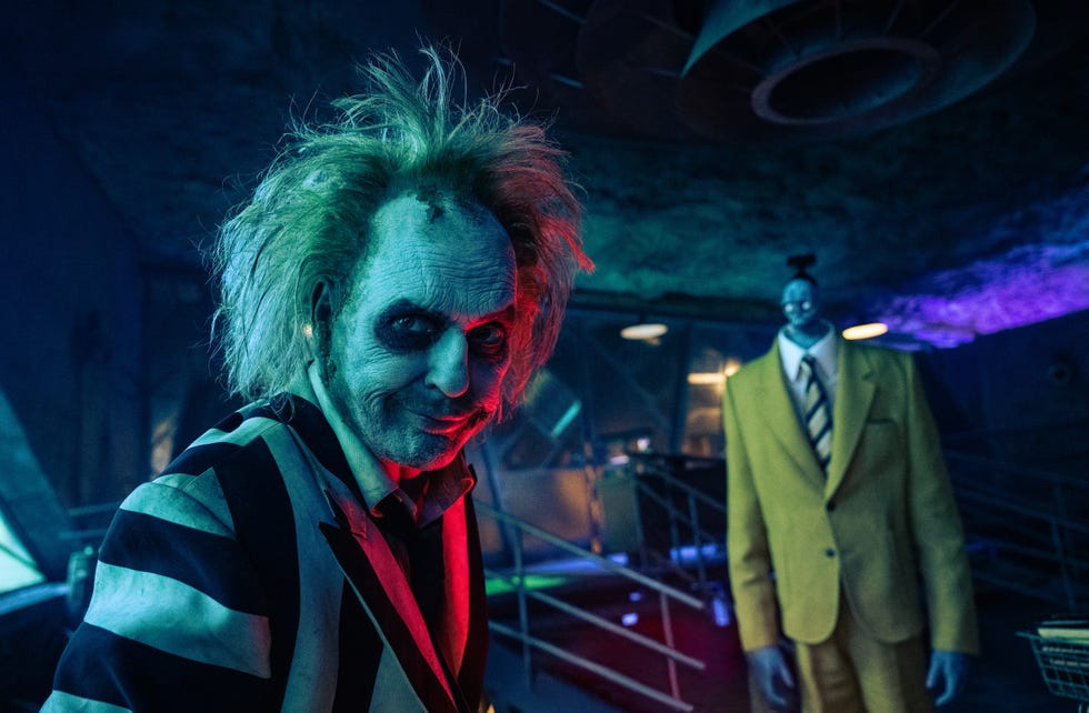 Michael Keaton dans le rôle de Beetlejuice dans Beetlejuice 2