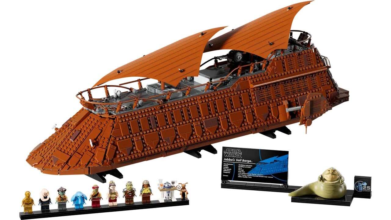 Annonce de la barge de Lego Jabba, suffisamment grande pour étouffer la fosse du Sarlacc
