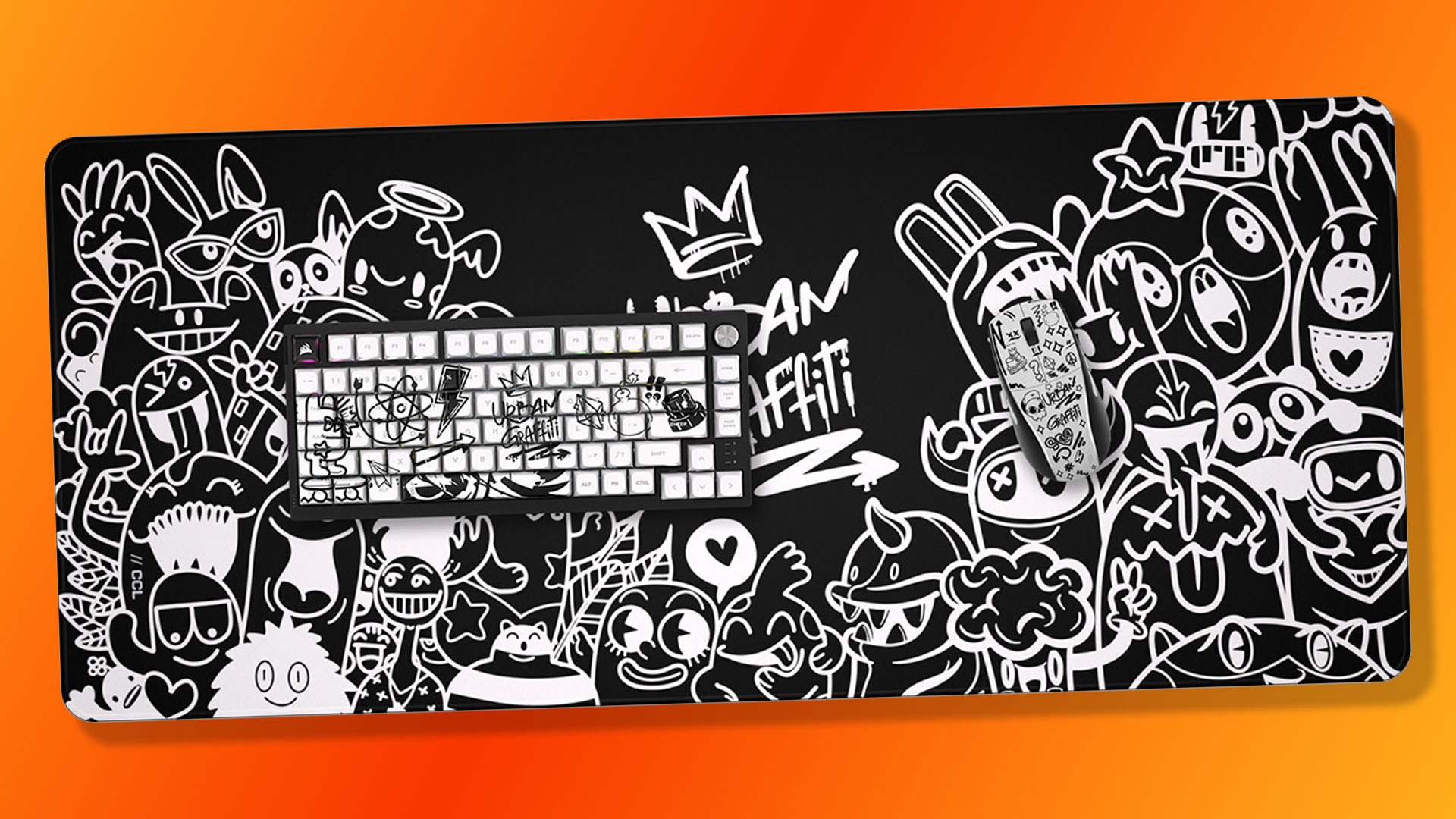 Corsair Custom Lab Artist Series : ensemble clavier et souris Nacho Customz Urban Graffiti