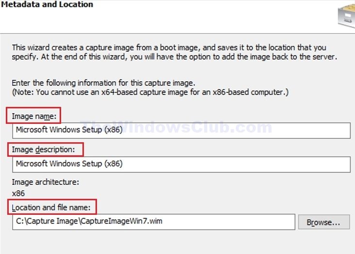 Saisissez les détails de la capture d'image Wds Os