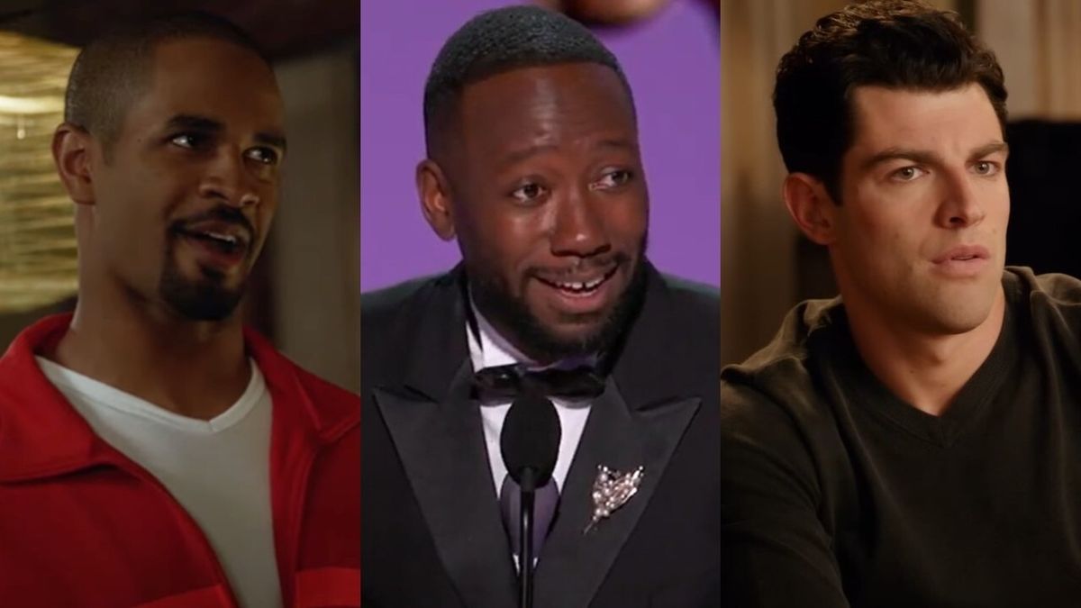 Damon Wayans Jr. and Max Greenfield in New Girl and Lamorne Morris accepting Emmy 2024