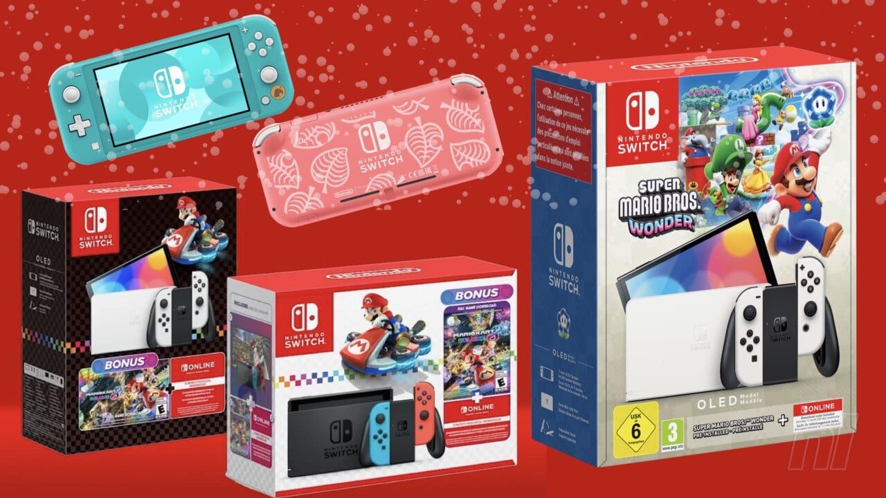 Offres : les packs de consoles Switch de Noël 2024 de Nintendo sont désormais disponibles à l'achat
